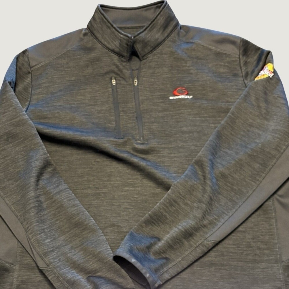 Callaway Pullover Mens XL Gray Graves Golf Weather Series 1/4 Zip Jacket Heather